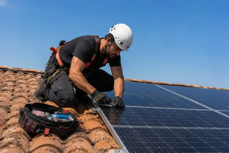 Maintenance et monitoring de panneaux solaires à Saint-Vincent-de-Barbeyrargues