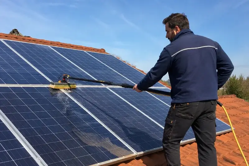 Nettoyage et entretien de panneaux solaires à Saint-Vincent-de-Barbeyrargues